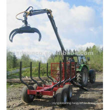 tractor implement ATV Log Crane on tractor,log trailer with grapple